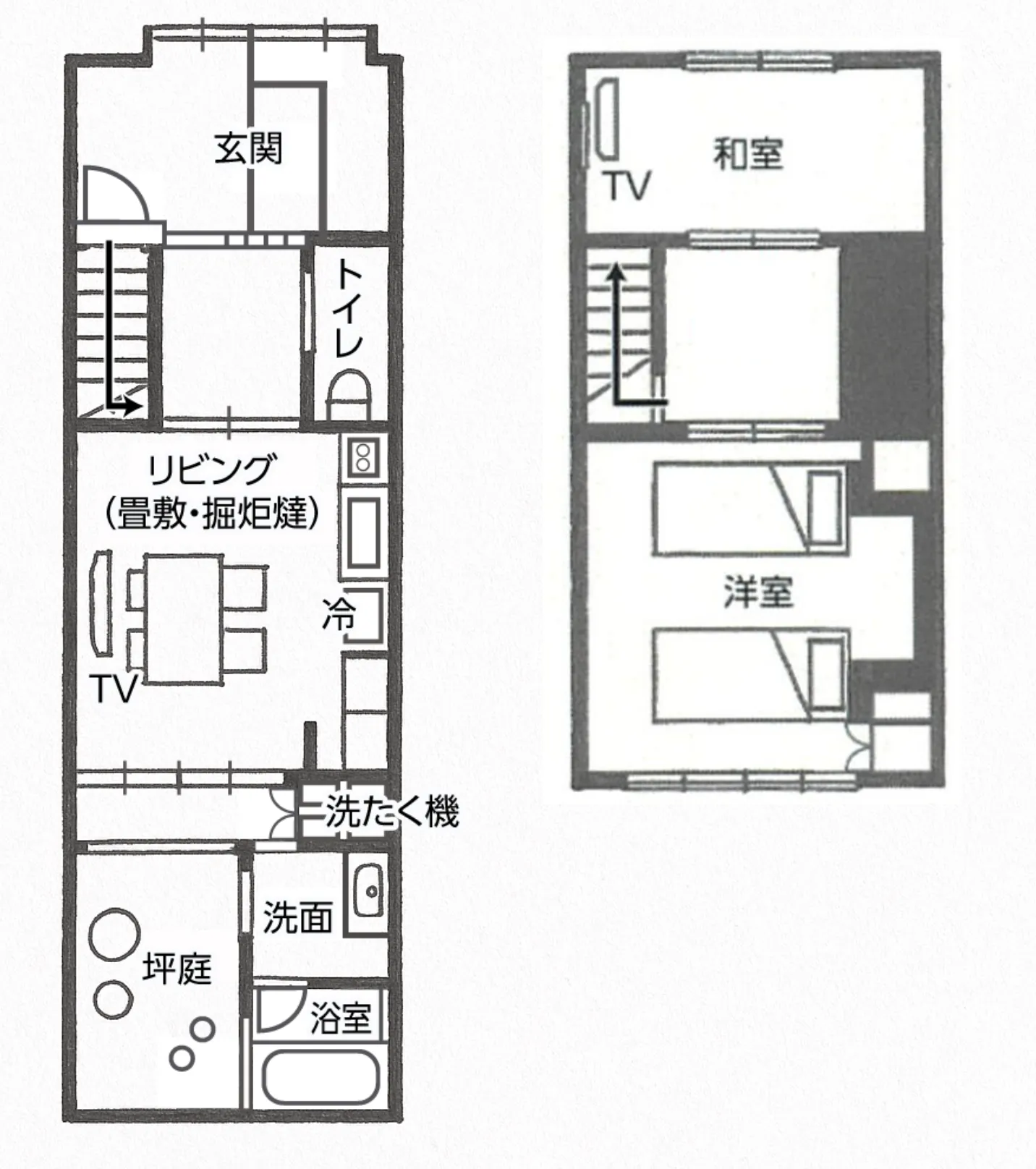 せんりょう（2階建て木造京町家） 約54㎡ （4名定員・添い寝幼児3歳未満1名追加可）