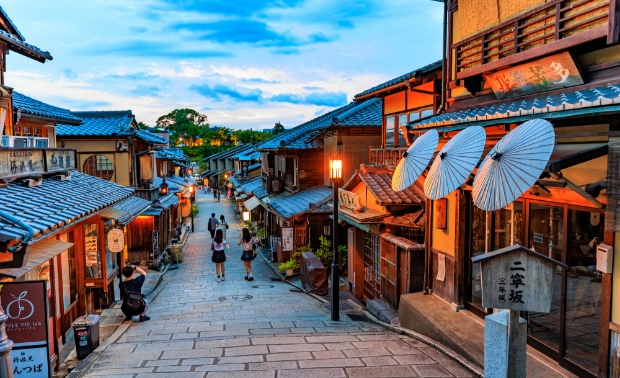 京都の古き良き街並み
