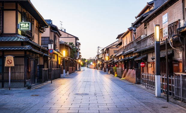 京都の古き良き街並み